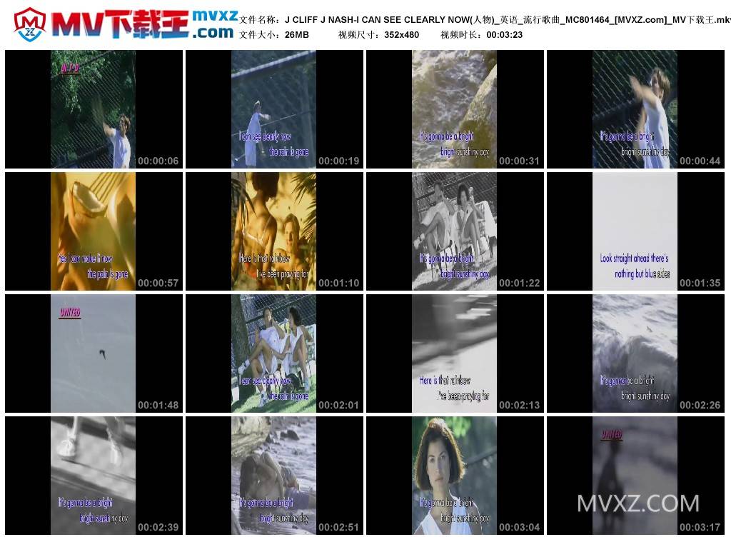 J CLIFF J NASH-I CAN SEE CLEARLY NOW(人物)_英语_流行歌曲_MC801464